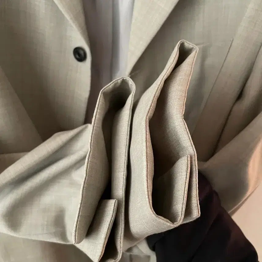 [BUNJANG] ODD DEPARTMENT Tailored Teba Jacket - Gray / (M) 오드디파트먼트 Tailored Teba Jacket - Gray