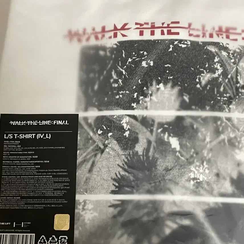 [BUNJANG] ENHYPEN WALKTHELINE FINAL Long Sleeve T-Shirt / 엔하이픈 WALKTHELINE FINAL 긴팔 티셔츠