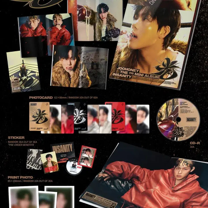 [BUNJANG] MONSTA X Joohoney INSANITY 2nd Mini Album 3-Set Bundle / (미개봉)몬스타엑스 주헌 INSANITY 2ND 미니앨범 3종 세트
