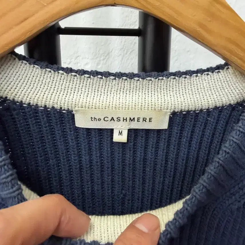 [BUNJANG] The Cashmere Hanseom Loose Fit Side Zip Ribbed Knit M / 정품) 더캐시미어 한섬 루즈핏 사이드지퍼 골지 니트 M
