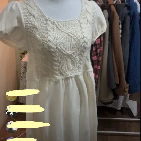 [BUNJANG] Maru Vintage Ivory Butter Knit Dress / 마루빈티지 아이보리 버터 니트원피스
