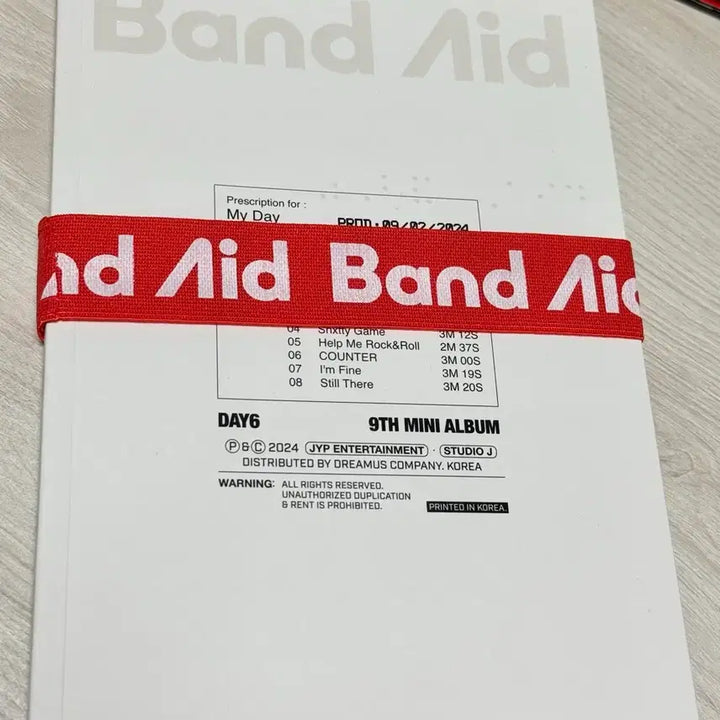 [SOLD OUT] 데이식스 밴드에이드 개봉 앨범 양도