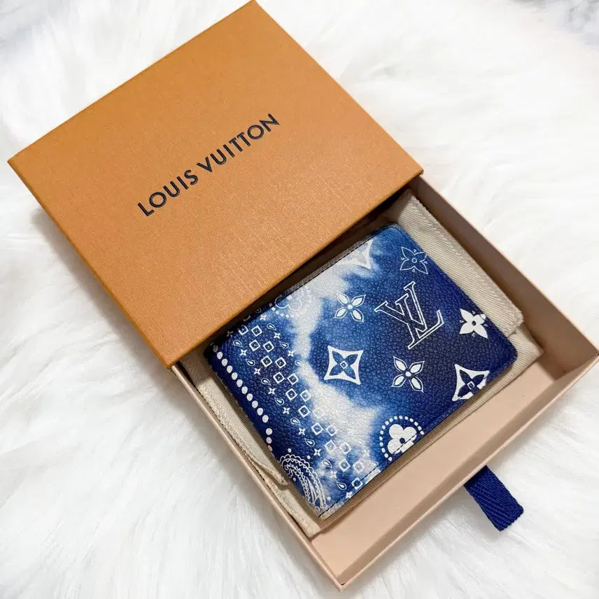 [BUNJANG] Louis Vuitton Monogram Bandana Slender Wallet / [정품] 루이비통 모노그램 반다나 슬렌더월릿 반지갑 한정판