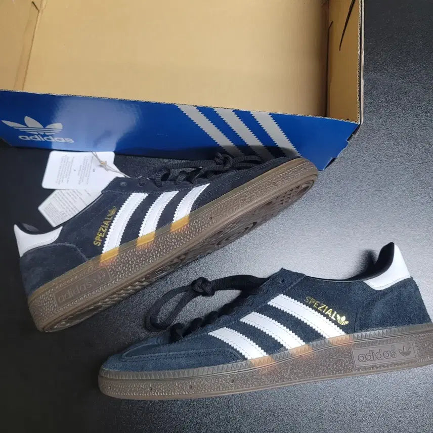 [BUNJANG] Adidas Spezial Handball Core Black Sneakers / [245] 아디다스/스페지알 핸드볼 코어 블랙