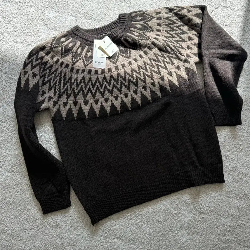 [BUNJANG] Bming by Beams Nordic Wool Knit Sweater / (새상품)Bming by Beams 빔즈 노르딕 울 니트