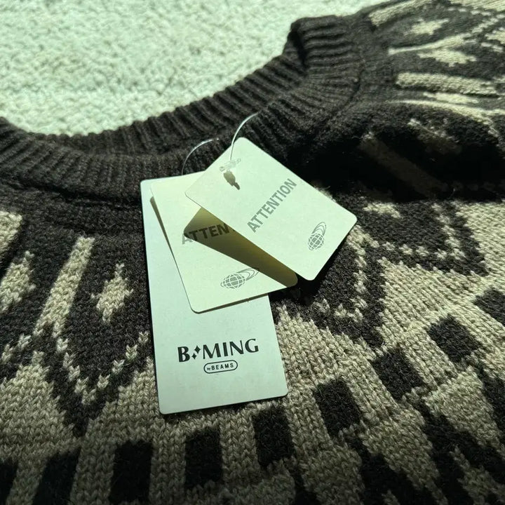 [BUNJANG] Bming by Beams Nordic Wool Knit Sweater / (새상품)Bming by Beams 빔즈 노르딕 울 니트