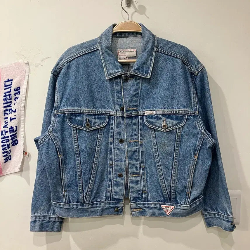 [BUNJANG] Guess Crop Denim Jacket / 391 게스 크롭 데님 청자켓 빈티지