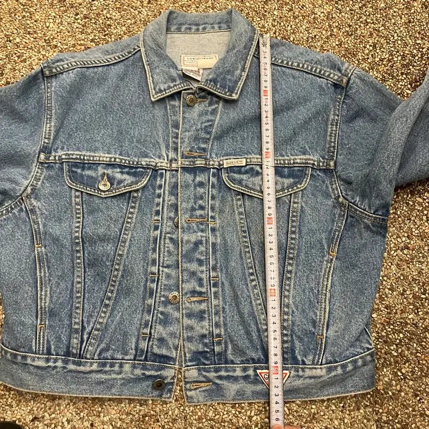 [BUNJANG] Guess Crop Denim Jacket / 391 게스 크롭 데님 청자켓 빈티지
