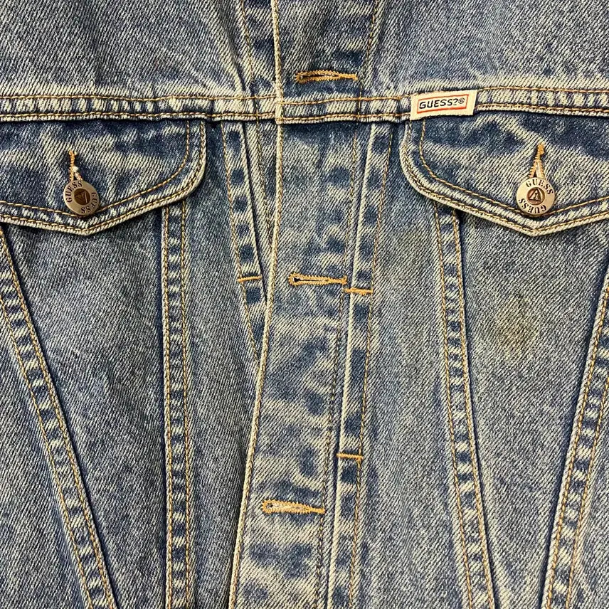 [BUNJANG] Guess Crop Denim Jacket / 391 게스 크롭 데님 청자켓 빈티지
