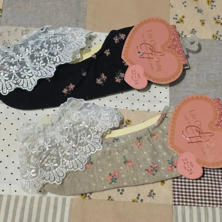 [BUNJANG] Lace Floral Socks / 새제품 레이스 양말