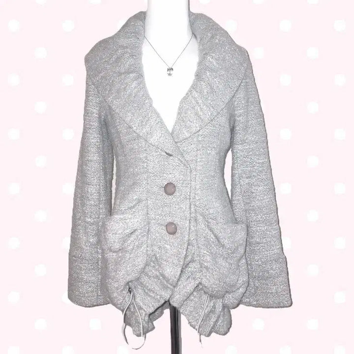 [BUNJANG] Vintage Lovely Balloon Coat with Shawl Collar / 모리걸 빈티지 러블리 벌룬 코트 숄 카라