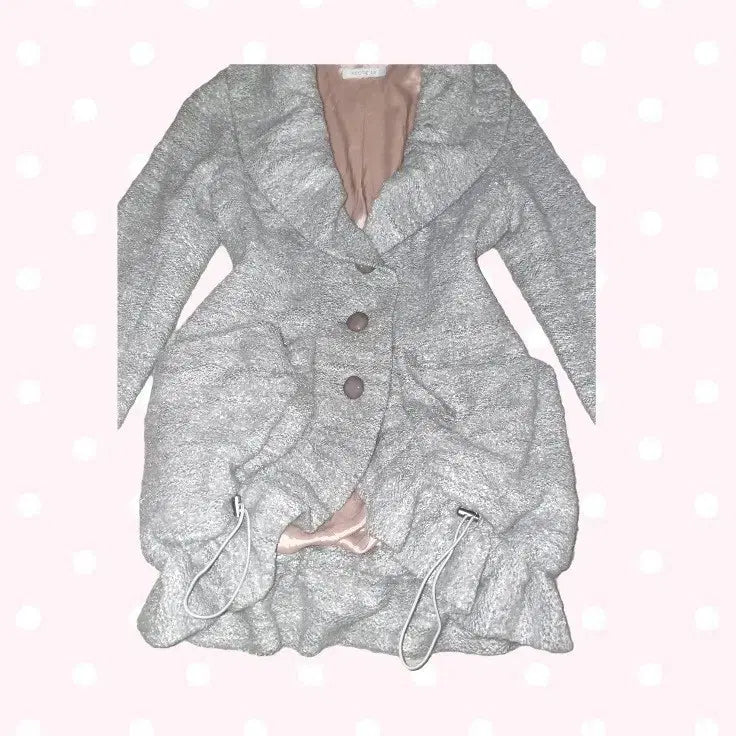 [BUNJANG] Vintage Lovely Balloon Coat with Shawl Collar / 모리걸 빈티지 러블리 벌룬 코트 숄 카라