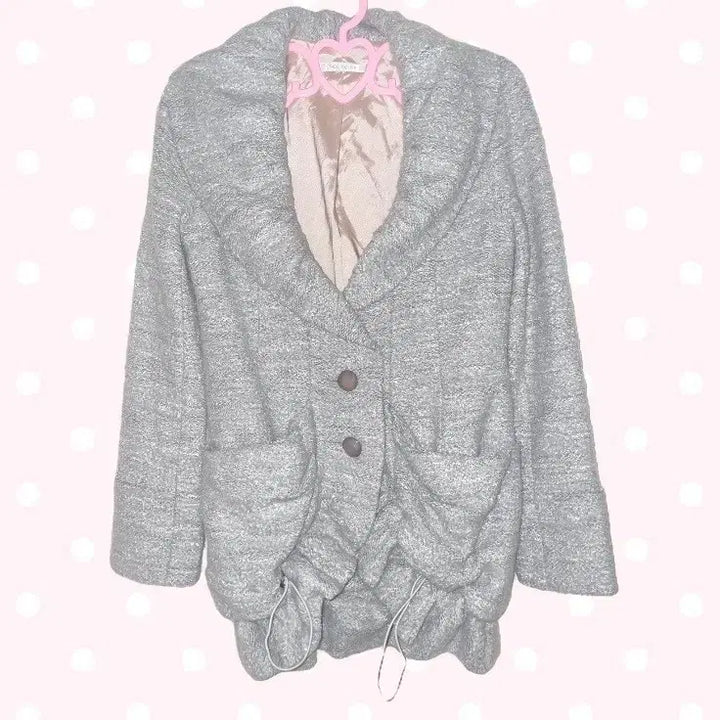 [BUNJANG] Vintage Lovely Balloon Coat with Shawl Collar / 모리걸 빈티지 러블리 벌룬 코트 숄 카라