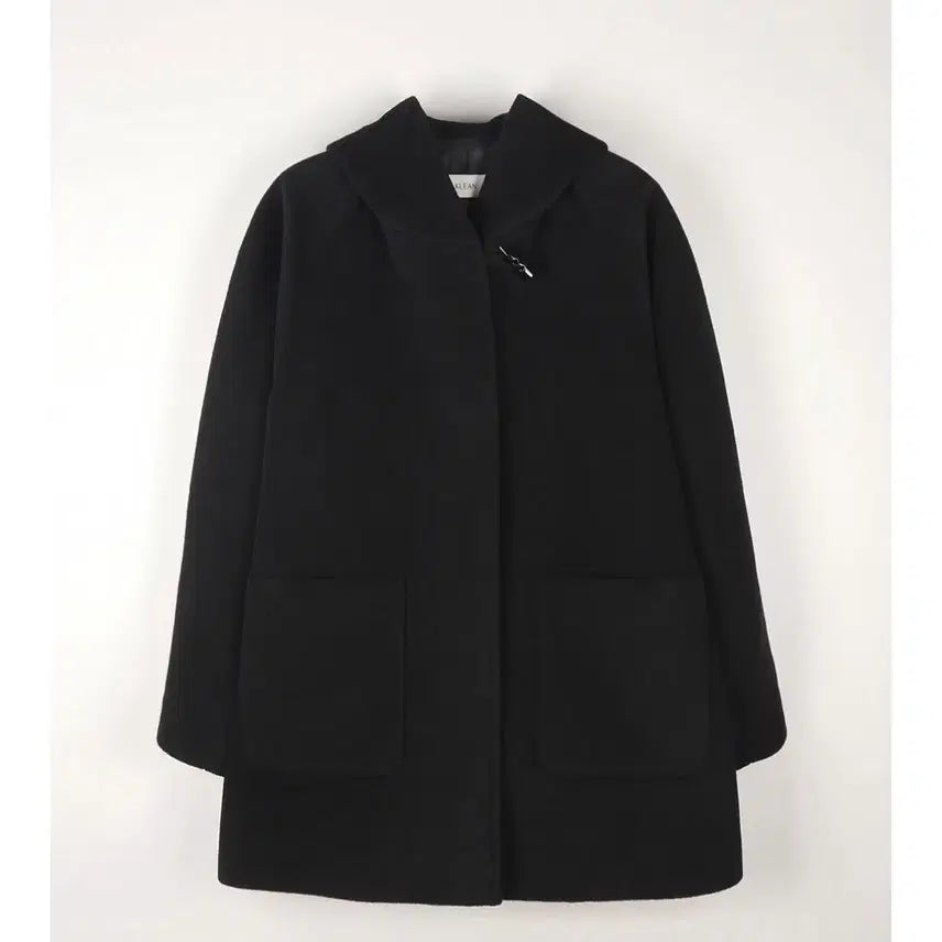[BUNJANG] Claude Half Coat (Black) / 클린 Claude Hooded half coat (Black)