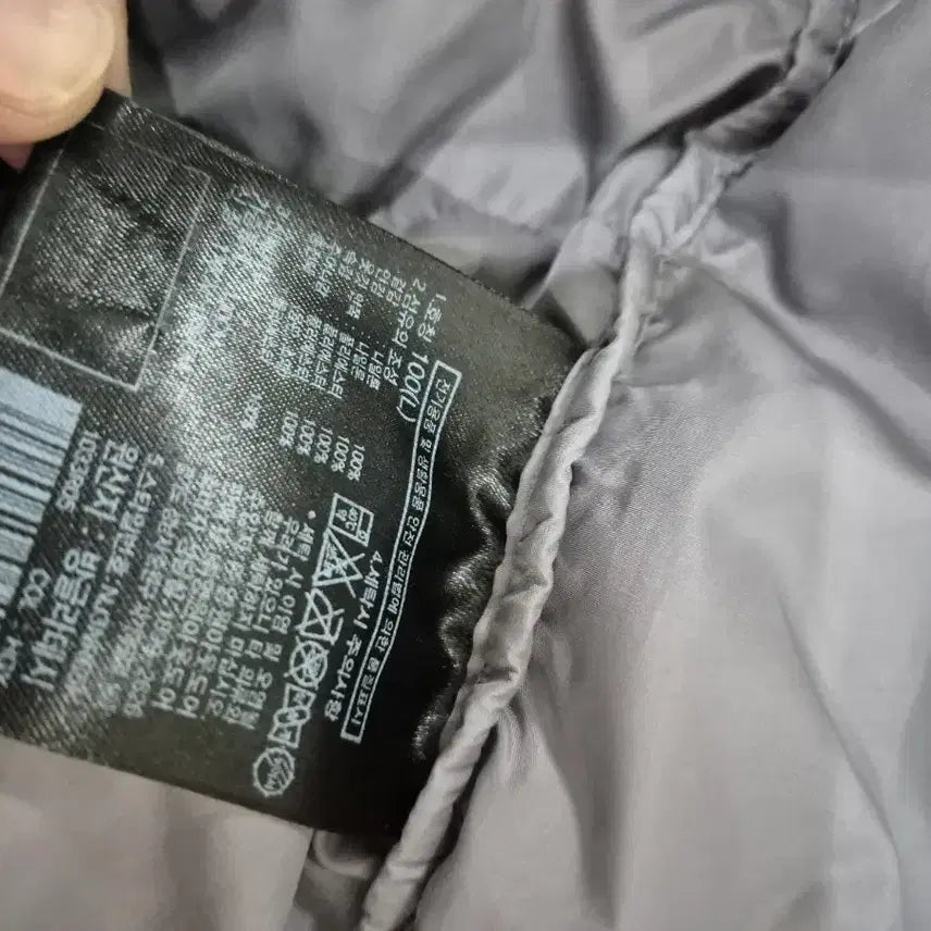 [BUNJANG] The North Face Nuptse Gray Black Padded Jacket L / 노스페이스 눕시 그레이 블랙 패딩 L/100
