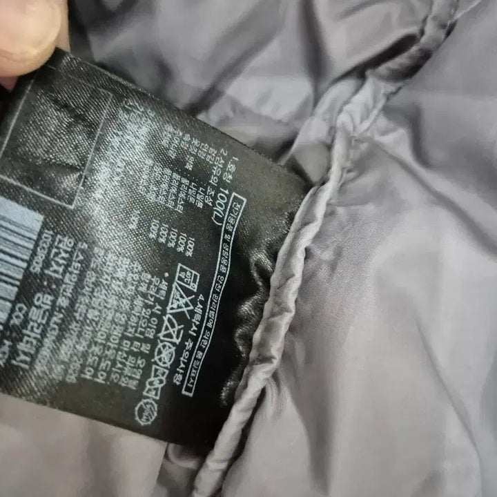 [BUNJANG] The North Face Nuptse Gray Black Padded Jacket L / 노스페이스 눕시 그레이 블랙 패딩 L/100
