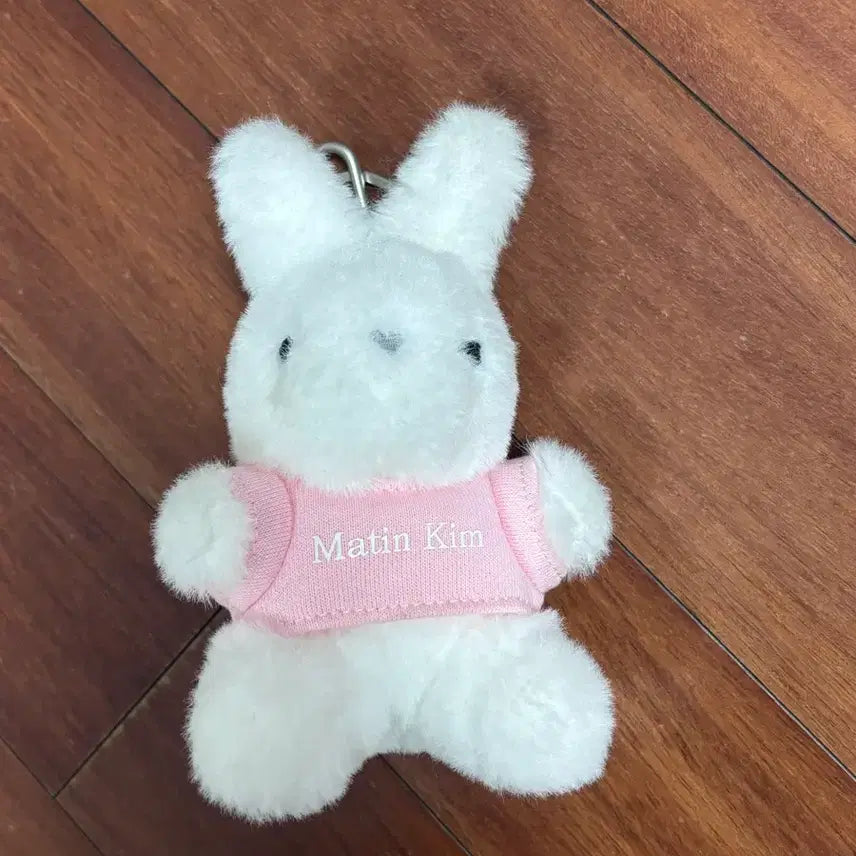 [BUNJANG] Matinkim White Bunny Keychain Pink / 마뗑킴 화이트버니 키링 핑크