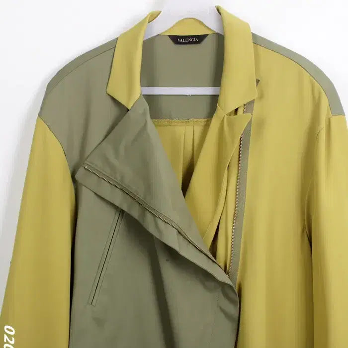 [BUNJANG] Valencia Color Block Blouse / 여성66/ 발렌시아 배색 블라우스 36-3