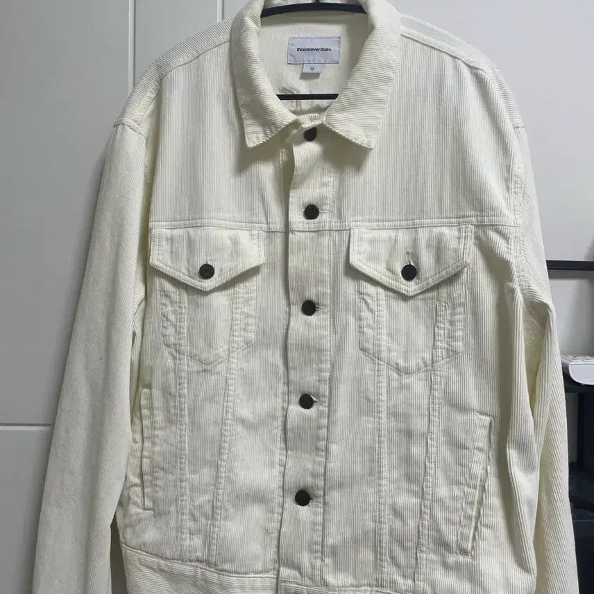 [BUNJANG] Thisisneverthat Corduroy Jacket Ivory M / Thisisneverthat 코듀로이 자켓 M 아이보리