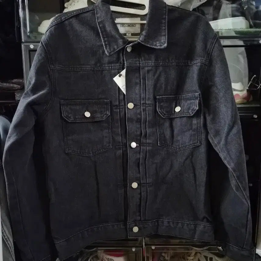 [BUNJANG] DecoroSo Dart Washed Denim Trucker Jacket / (새상품) 25FW 데꼬로소 다트 워싱 데님 트러커 자켓 흑청