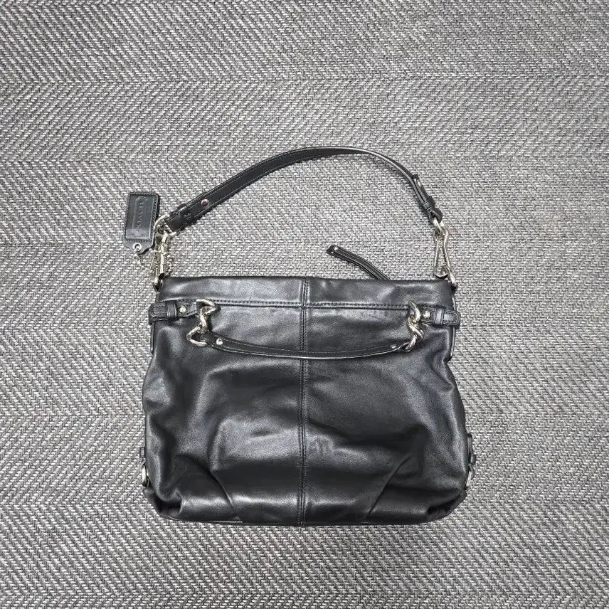 [BUNJANG] Coach Black Leather Tote Bag Shoulder Bag / 코치 COACH 토트백 숄더백