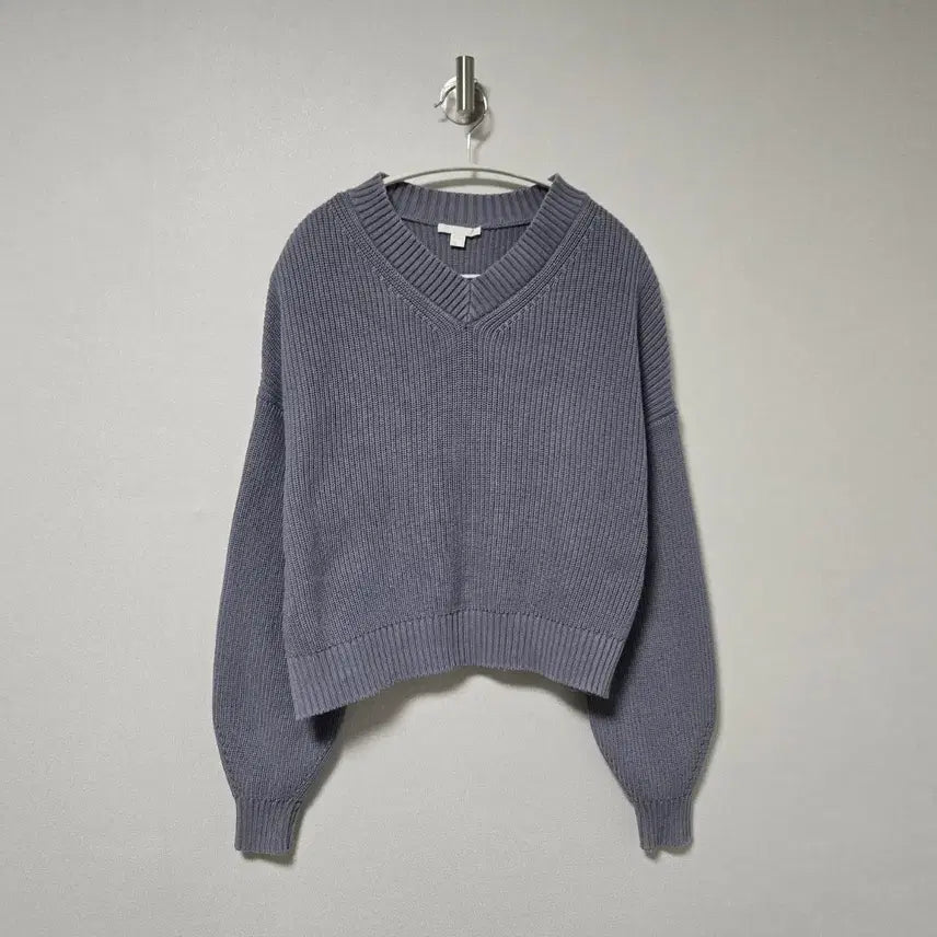 [BUNJANG] COS Cotton V-Neck Knit Sweater / 코스 코튼 브이넥 니트 / 여성 니트/ 여자 니트