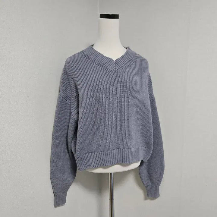 [BUNJANG] COS Cotton V-Neck Knit Sweater / 코스 코튼 브이넥 니트 / 여성 니트/ 여자 니트