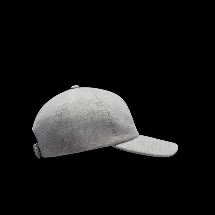 [BUNJANG] Moncler Fleece Baseball Cap Gray / 몽클레르 플리스 베이스볼캡 그레이