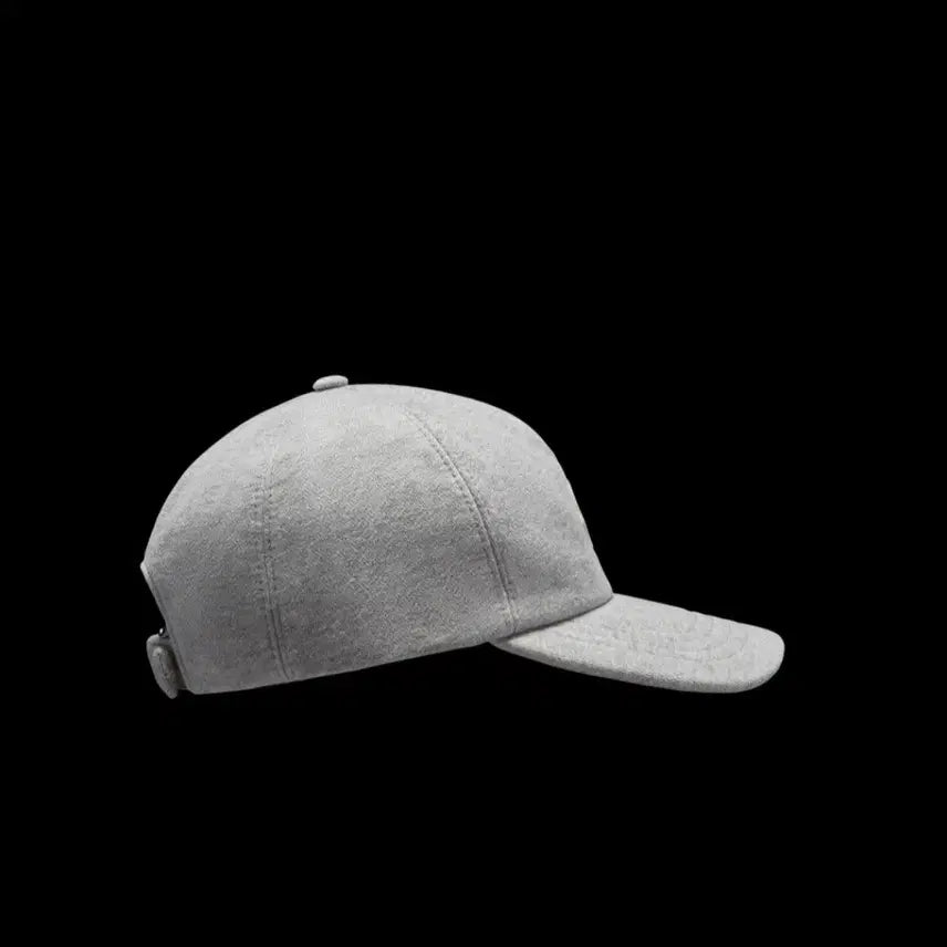 [BUNJANG] Moncler Fleece Baseball Cap Gray / 몽클레르 플리스 베이스볼캡 그레이