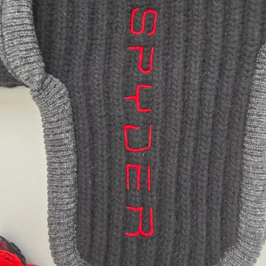 [BUNJANG] Spider Wool Knit Beanie Black / 스파이더 울 니트 방한모자 블랙