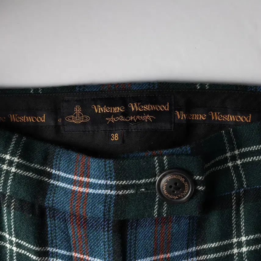 [BUNJANG] Vivienne Westwood Check Pattern Wool Pants / 비비안 웨스트우드 체크 패턴 울 팬츠