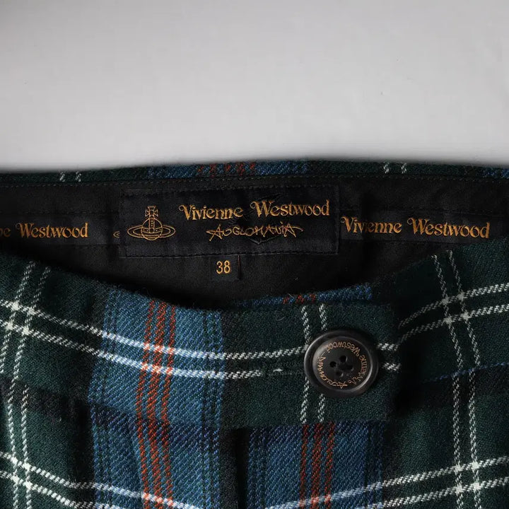 [BUNJANG] Vivienne Westwood Check Pattern Wool Pants / 비비안 웨스트우드 체크 패턴 울 팬츠