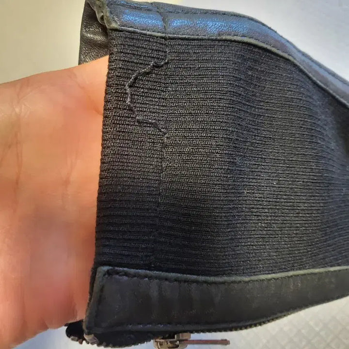 [BUNJANG] Black Leather Long Jacket (2-way) / 블랙 가죽 롱 자켓(2way)