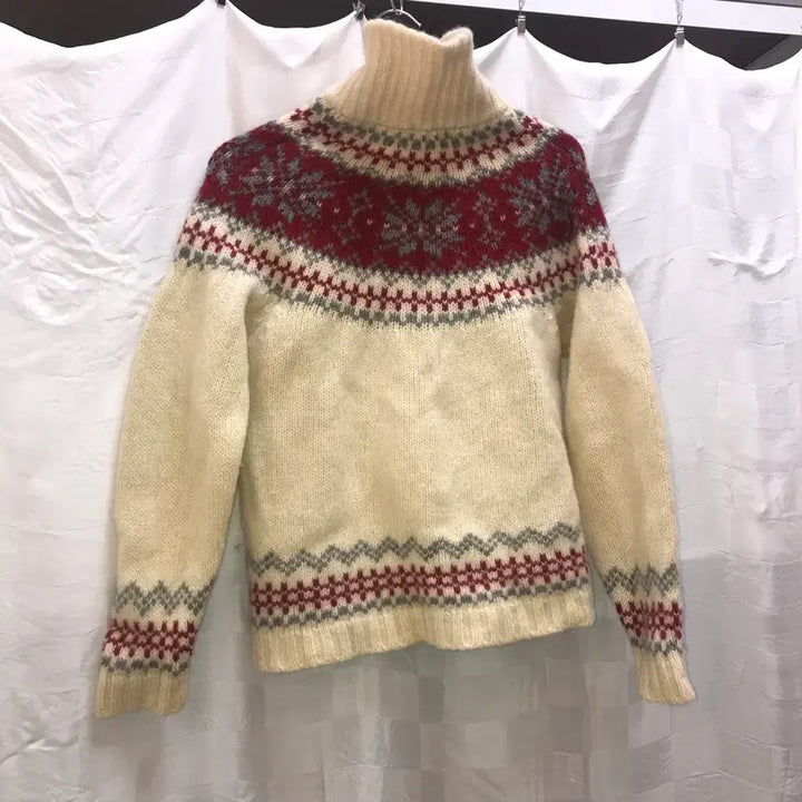 [BUNJANG] JPN Vintage Argyle Knit Zip-up / JPN Vintage 모리걸 아가일 니트 집업