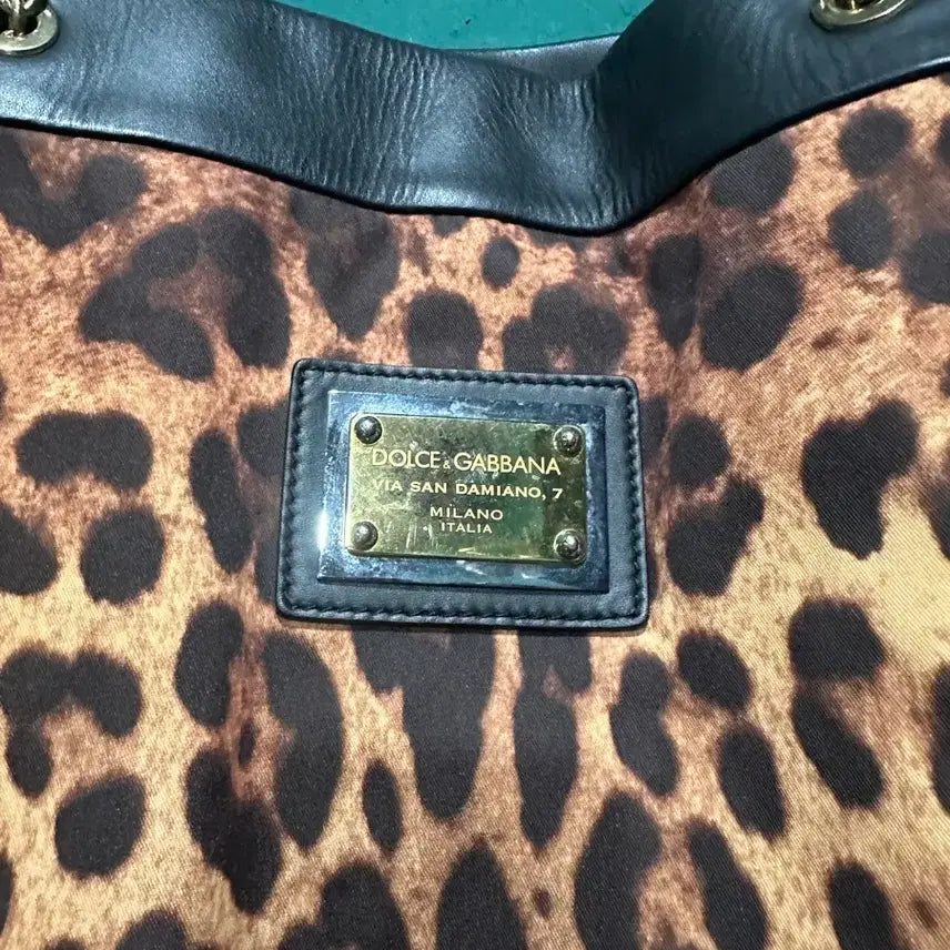 [BUNJANG] Dolce & Gabbana Leopard Print Chain Shoulder Bag / 돌체앤가바나 레오파드 체인 숄더백
