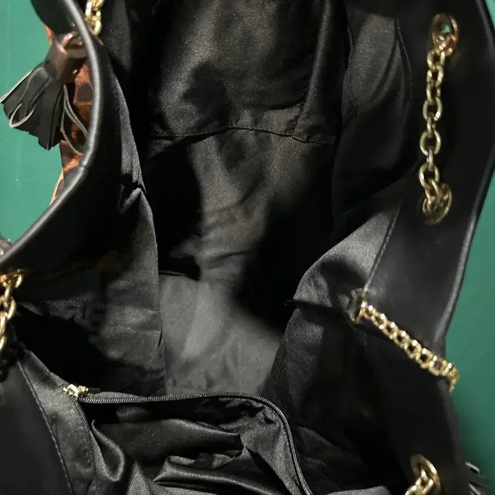 [BUNJANG] Dolce & Gabbana Leopard Print Chain Shoulder Bag / 돌체앤가바나 레오파드 체인 숄더백