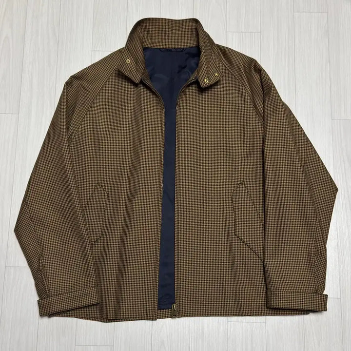 [BUNJANG] Camoshita Houndstooth Blouson / 카모시타 Camoshita 울 하운드투스 블루종
