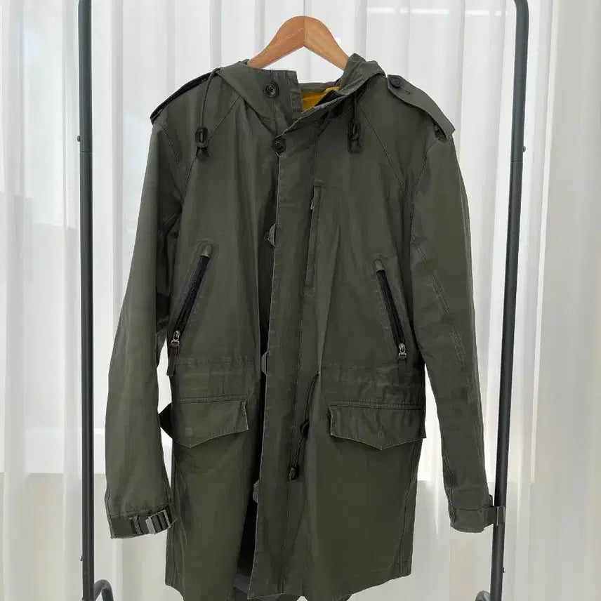 [SOLD OUT] 제냐 스포츠 3L-COTTON 야상 점퍼 S 카키