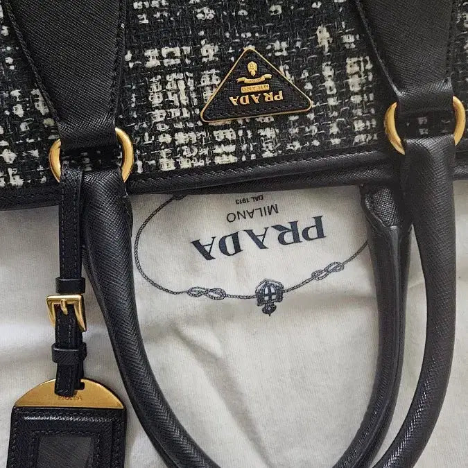 [BUNJANG] Prada Tweed Tote Bag / 프라다 토트(정품
