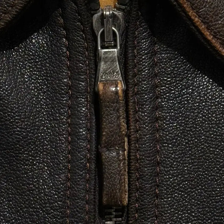 [BUNJANG] Mvio Goat Skin Leather Jacket / 엠비오 고트 스킨 레더 자켓
