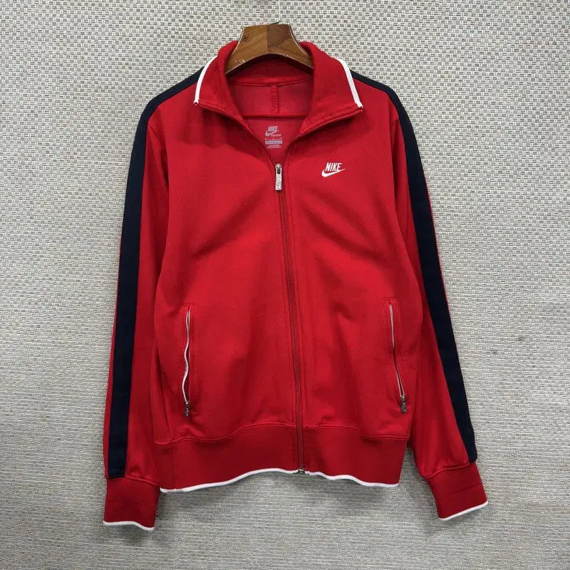 [BUNJANG] Nike Embroidered Logo Track Top Jacket / 나이키 캐주얼 자수로고 트랙탑 져지 집업 M A05625