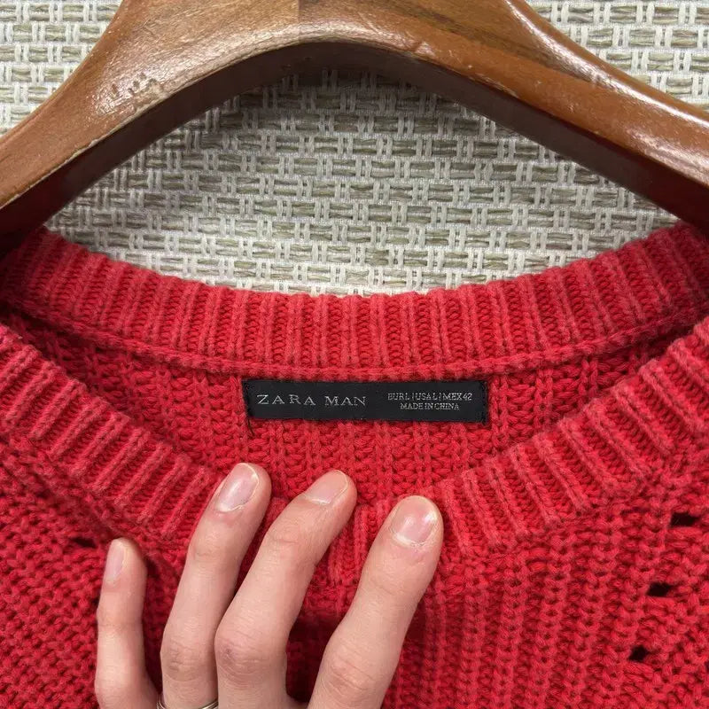 [BUNJANG] ZARA Cable Knit Sweater / 자라 ZARA 케이블 니트 스웨터 L M11049