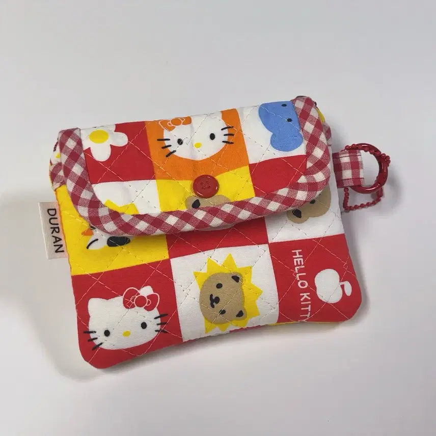 [BUNJANG] Hello Kitty Two-Way Wallet Vintage Fabric / 헬로키티 투웨이지갑 고전원단