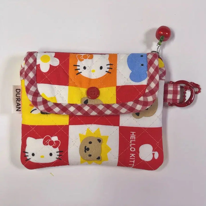 [BUNJANG] Hello Kitty Two-Way Wallet Vintage Fabric / 헬로키티 투웨이지갑 고전원단