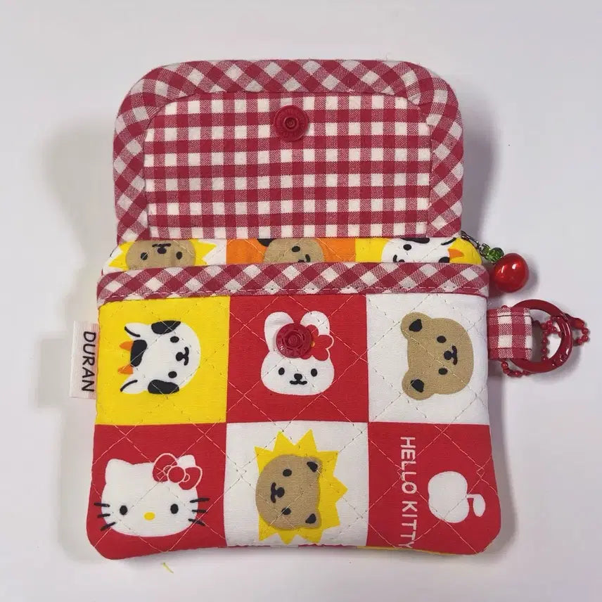 [BUNJANG] Hello Kitty Two-Way Wallet Vintage Fabric / 헬로키티 투웨이지갑 고전원단