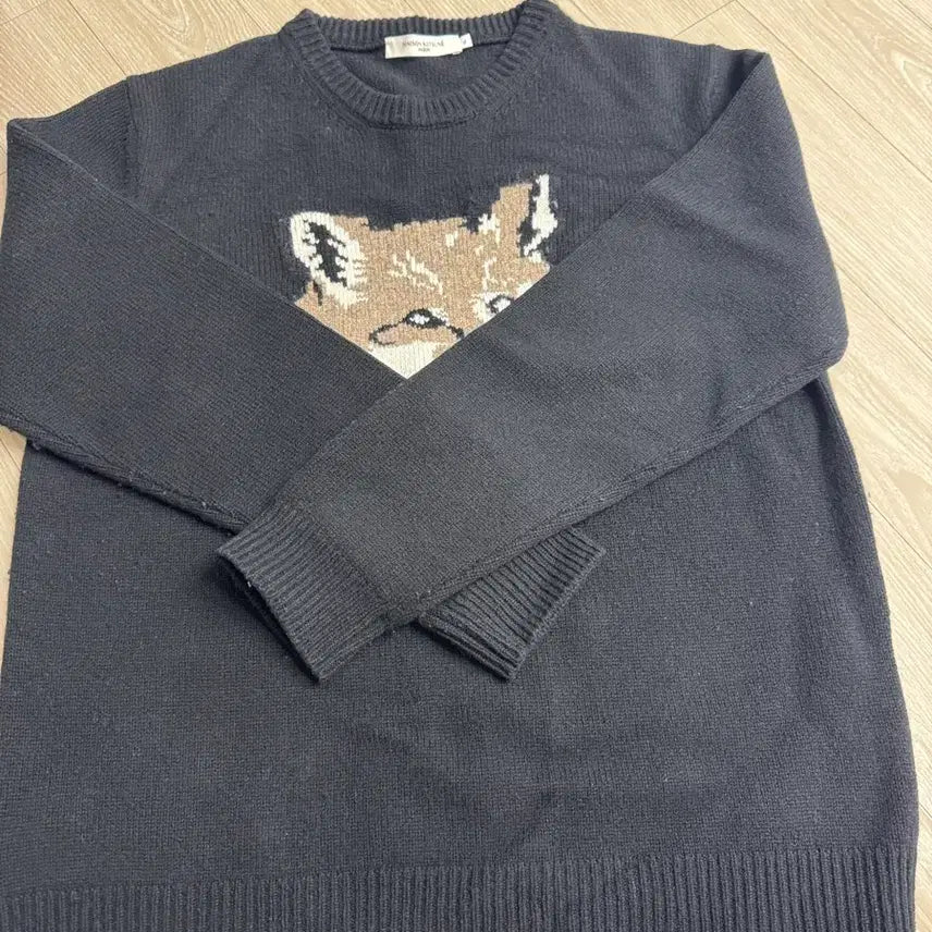 [BUNJANG] Maison Kitsune Fox Head Knit / 메종키츠네 폭스헤드 니트 블랙 XL