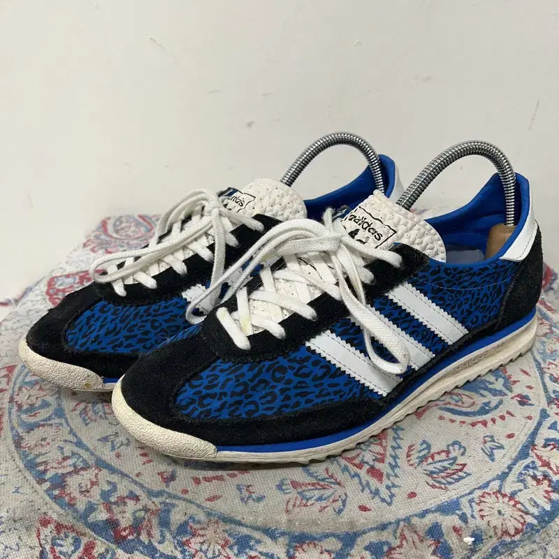 [BUNJANG] Adidas SL 72 Blue Leopard Sneakers 245 / 아디다스 SL 72 블루 레오파드 스니커즈 245 E01896