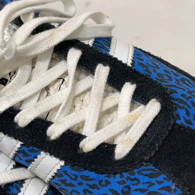 [BUNJANG] Adidas SL 72 Blue Leopard Sneakers 245 / 아디다스 SL 72 블루 레오파드 스니커즈 245 E01896