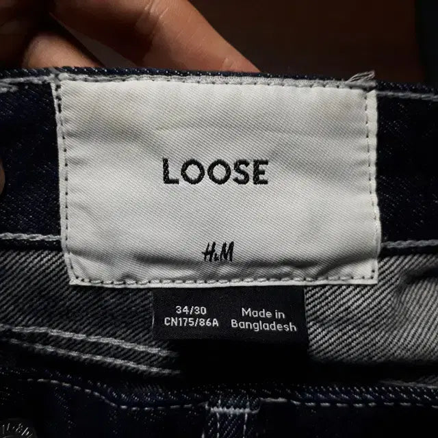 [BUNJANG] H&M Loose Tapered Fit Jeans / 34/H&M 루즈 테이퍼드핏 청바지/34-844