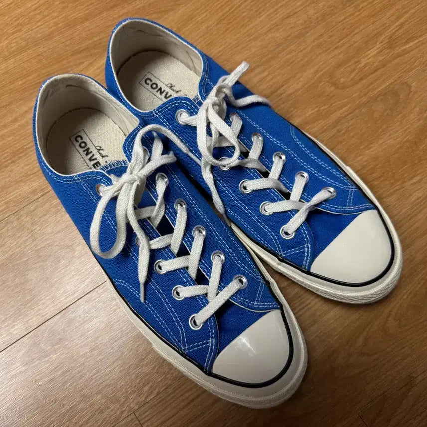 [BUNJANG] Converse Chuck 70 Taylor Low Imperial Blue Sneakers / 컨버스 척 70 테일러 로우 162061C 임페리얼 블루 265